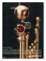 Print Ad Movado Museum Watch The Face You&#39;ll Remember Vintage 1972 Adver... - $9.70