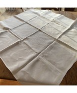 Vintage Hand Embroidered and Cutwork Table Square 34&quot; x 35&quot; - $216.86 MXN