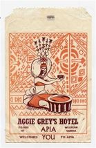 Aggie Grey's Hotel Apia Western Samoa Small Paper Gift Bag - $17.82