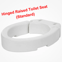 Rhythm Healthcare Hinged Raised Toilet Seat, 3.5&quot; inch, Fits Standard, Portable - £38.10 GBP