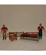 Bass Pro Shops Imagination Hunting Fishing Rescue Figure Lot Of 2 + Acce... - €12,63 EUR