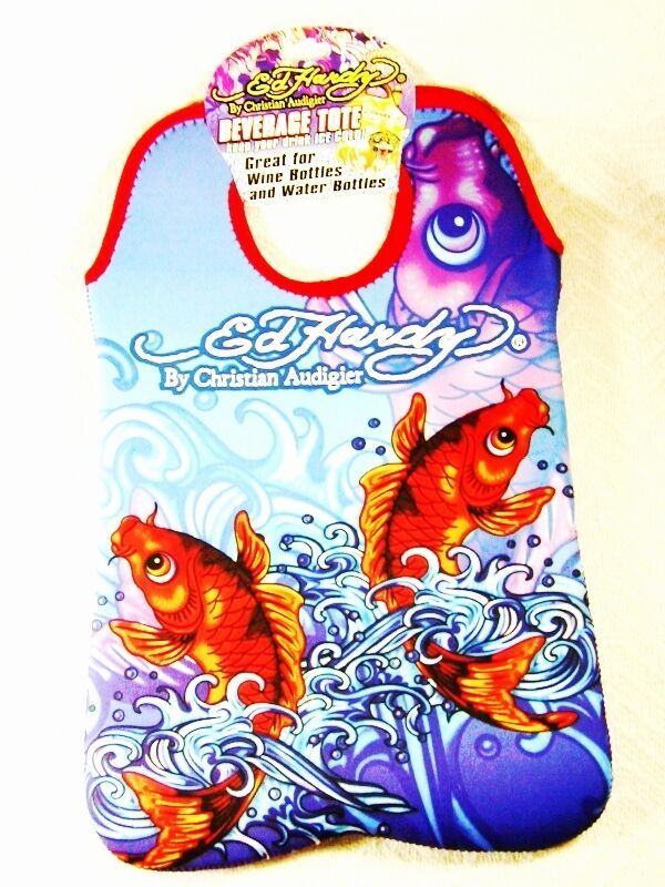 Large Brand New Ed Hardy Fish Tote by Christian Audigier - $29.69