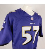 Baltimore Ravens Nike On Field Purple Jersey 57 C J MOSLEY Sz 52 Stitche... - $26.99