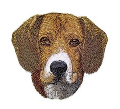 Amazing Dog Faces[ Beagle Dog Face] Embroidery Iron On/Sew Patch [4.2&quot; x 4&quot;][Mad - £10.10 GBP