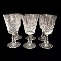 6 Waterford  Kenmare Ireland Crystal Water Wine Cut Glasses Goblets 6-7/... - £156.99 GBP