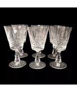 6 Waterford  Kenmare Ireland Crystal Water Wine Cut Glasses Goblets 6-7/... - £154.25 GBP