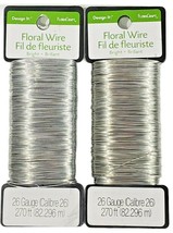  Floral Wire 26 Gauge 270&#39; Silver 046501045263 Lot of 2 - £15.45 GBP