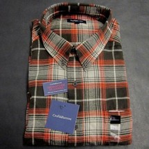 Croft &amp; Barrow Woven Nwt Mens (L) Button Front MULTI-COLOR Plaid &amp; Checks Shirt - £15.31 GBP