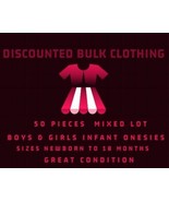WHOLESALE BULK CLOTHING LOT RESELLER Infant Boys Girls Body Suit - 50 PI... - $54.99 CAD