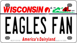 Eagles Fan Wisconsin Novelty Mini Metal License Plate Tag - $14.95