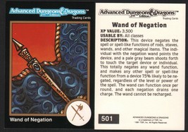 1991 TSR AD&amp;D Gold Border RPG Fantasy Art Card 501 Dungeons &amp; Dragons Magic Wand - £5.50 GBP