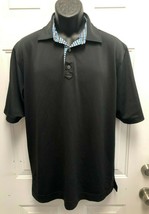 FootJoy FJ Mens Black Polyester Golf Shirt, Large - £15.52 GBP
