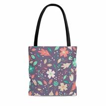 Flowers With Love Valentine&#39;s Day Grape Compote AOP Tote Bag - $26.35+