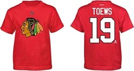 Reebok Youth Chicago Blackhawks Jonathan Toews Name and Number T-Shirt Red, XL - £16.75 GBP