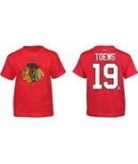 Reebok Youth Chicago Blackhawks Jonathan Toews Name and Number T-Shirt R... - $406.36 MXN