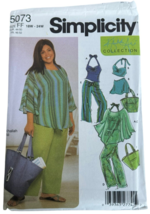 Simplicity Sewing Pattern 5073 Womens Top Pants Swimsuit UC Plus Size 18W - 24W - £7.85 GBP