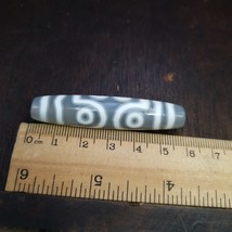 Himalayan Tibetan 7 Eyes Pattern rare Agate Dzi Bead Spiritual Amulet Bead - $73.60