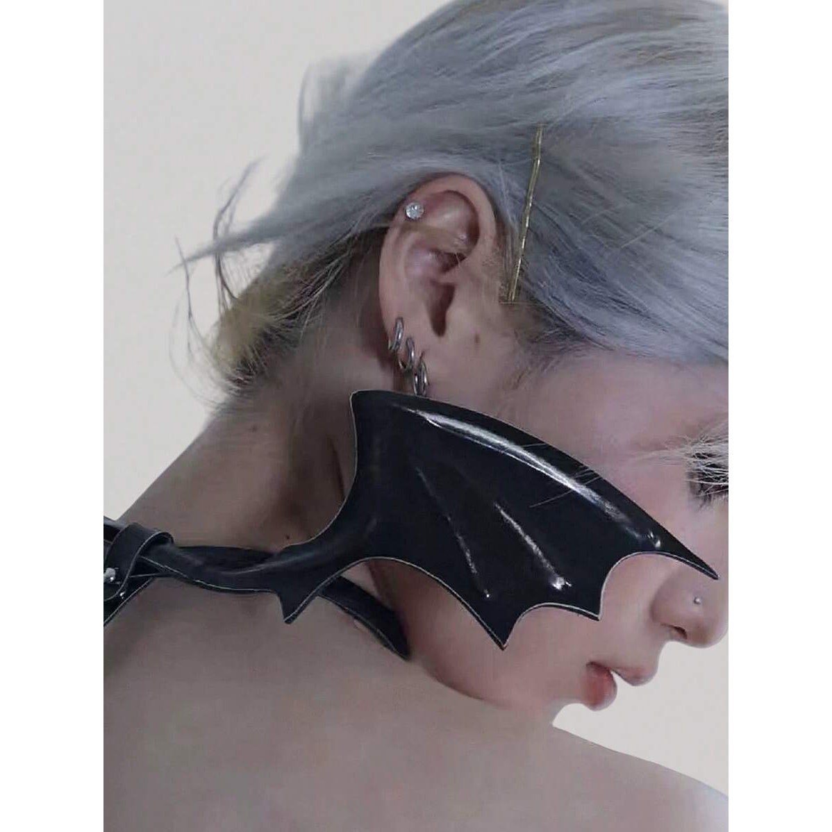 Gothic Bat Wing Armor Cuff & Choker Set – Dark Fantasy Cosplay Accessory Item image 5