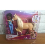 Spirit Untamed Pru 7&quot; Doll &amp; 8&quot; Chica Linda Horse with Long Mane -- Bran... - £17.34 GBP