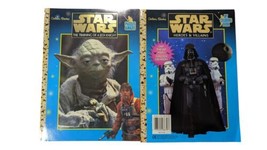 Star Wars Golden Books 2 Coloring Book Lot Galactic Adventures Heroes &amp; Villians - £10.25 GBP