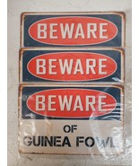 3 Qty Beware of Guinea Fowl Chic Rustic Retro Signs 8"x12" (3 Qty) - $709.40 MXN 3 Qty Beware of Guinea Fowl Chic Rustic Retro Signs 8"x12" (3 Qty) - $709.40 MXN