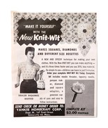 1957 Yankee Homecraft Knit Wit Kit Advertisement Crafts Sewing Supply F7B - $27.45 CAD