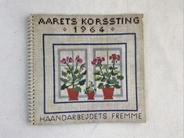 Haandarbejdets Fremme Calender 1964 Cross stitch Pattern Spiral Book - $79.19