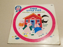 Simon Says Three Little Pigs Peter Pan Little Red Riding Hood M-3 LP Record - £7.86 GBP
