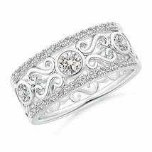 ANGARA Natural Diamond Filigree Band, Girls in 14K Gold (Grade-IJI1I2, 0.78 Ctw) - £1,787.87 GBP