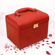 Hot selling PU leather Make up Box with mirror Makeup Case Beauty Case Cosmetic  - £57.11 GBP