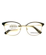 Longchamp Eyeglasses Frames LO2111 001 Black Gold Cat Eye Full Rim 52-17... - $108.09 CAD