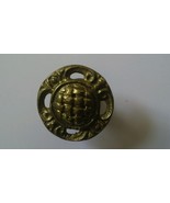 1 Antique Vintage Ornate  Brass metal knob handle drawer cabinet pull - €11,21 EUR