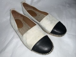 &amp; Other Stories Genuine Leather Espadrilles Light Ecru Shoes 8/39 - £31.02 GBP