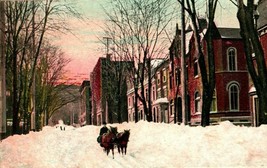 Vtg Postcard 1906 Montreal Canada - Mountain Street in Winter UDB - $13.81