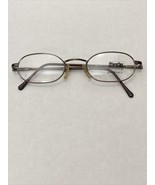 VTG New Luxottica Sferoflex Silver Copper Oval Eyeglass Flex Frame 46-20... - $665.24 MXN