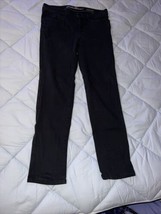 Eddie Bauer Womens Jeans Black Slightly Curvy Slim Straight Leg Stretch Size 12 - £10.48 GBP