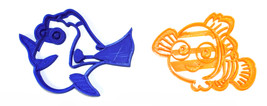 Theme of Finding Dory Nemo Fish Kids Cartoon Set Of 2 Cookie Cutters USA PR1046 - £4.81 GBP