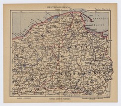 1943 Wwii Map Prussia Pomerania Danzig Gdansk Gdynia Gotenhafen Poland Germany - £21.94 GBP