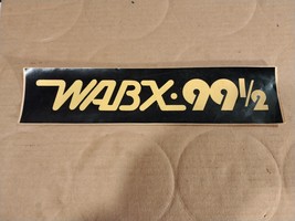 WABX 99 1/2 Bumper Sticker Vintage Detroit Rock FM Radio ~ H23-41GA - $98.51