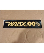 WABX 99 1/2 Bumper Sticker Vintage Detroit Rock FM Radio ~ H23-41GA - £77.14 GBP