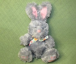 Animal Adventure Gray Pink Bunny Plush Target 13&quot; Stuffed Animal 2010 Easter Toy - £9.56 GBP
