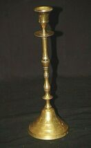 Brass Metal Candlestick Candle Holder Drip Edge Mantel Centerpiece Vinta... - $39.59