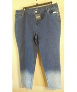New! Women&#39;s Plus 18W BACCINI - Two Toned SKINNY ANKLE Two-toned Blue Jeans - €21,28 EUR
