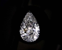 Moissanite Pear Forever One Loose VVS1 G-H Color Engagement Free Shipping - £438.61 GBP