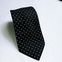 No Name Tag Navy Blue White Polka Dot Tie Necktie Polyester 3.25 Inch 60... - £4.63 GBP