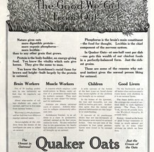 Quaker Oats 1911 Advertisement Hot Cereal The Good We Get Print Ad DWCC17 - £31.59 GBP