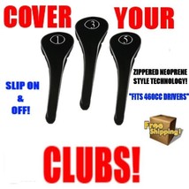 1 3 5 Woods New Set Golf Clubs Drivers Head Covers Black Headcover Full Complete - £21.77 GBP