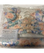 Vintage Set Padded Satin Boudoir Lingerie Clothes Hangers + floral cloth... - $405.79 MXN