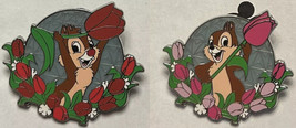 Disney Chip &amp; Dale Epcot Flower &amp; Garden Festival Limited Release 2 pin set - £19.89 GBP