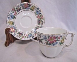   Roslyn Country Ramble Vintage Bone China England Tea Cup and Saucer   - $14.74